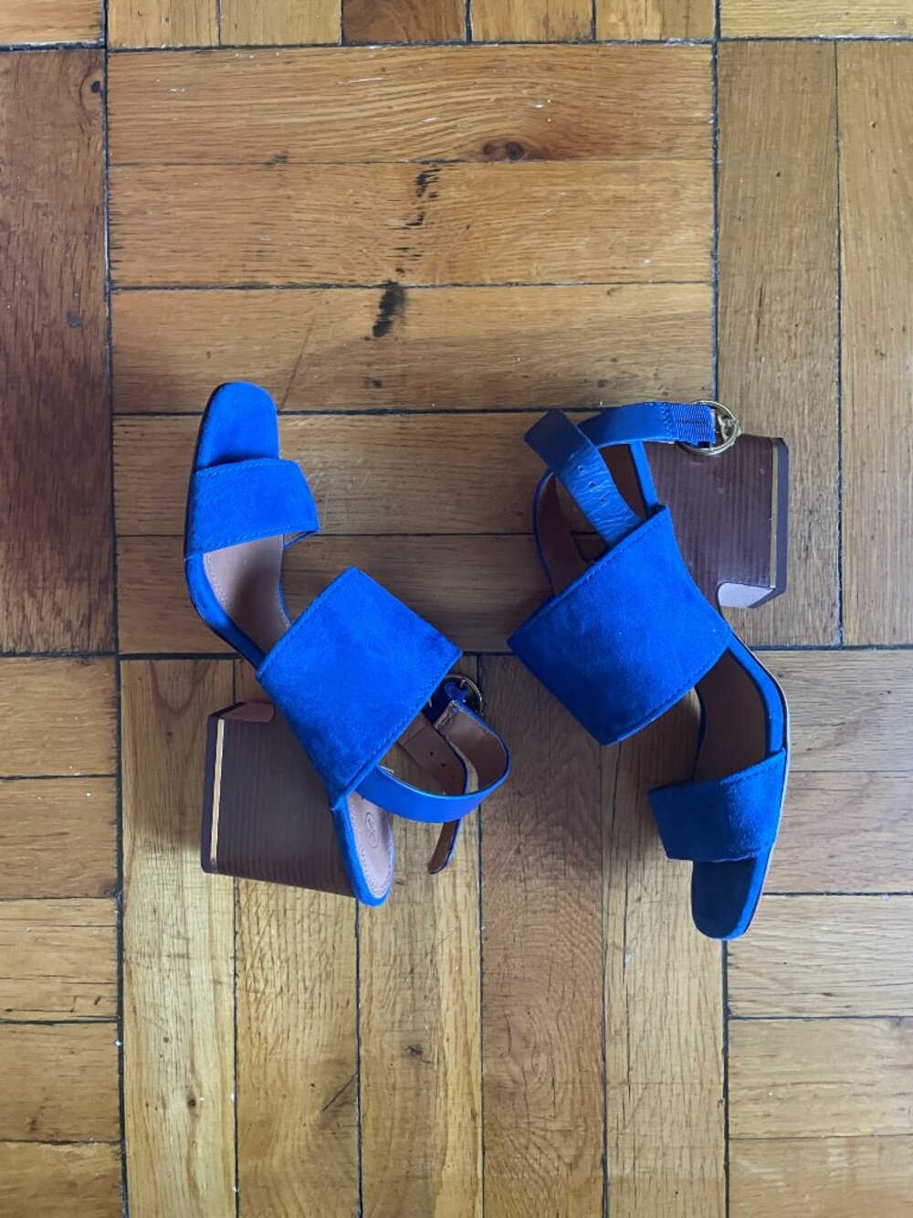 Tory Burch Women's Leather Selby Block-Heel Sandals 7 - Picture 6 of 10